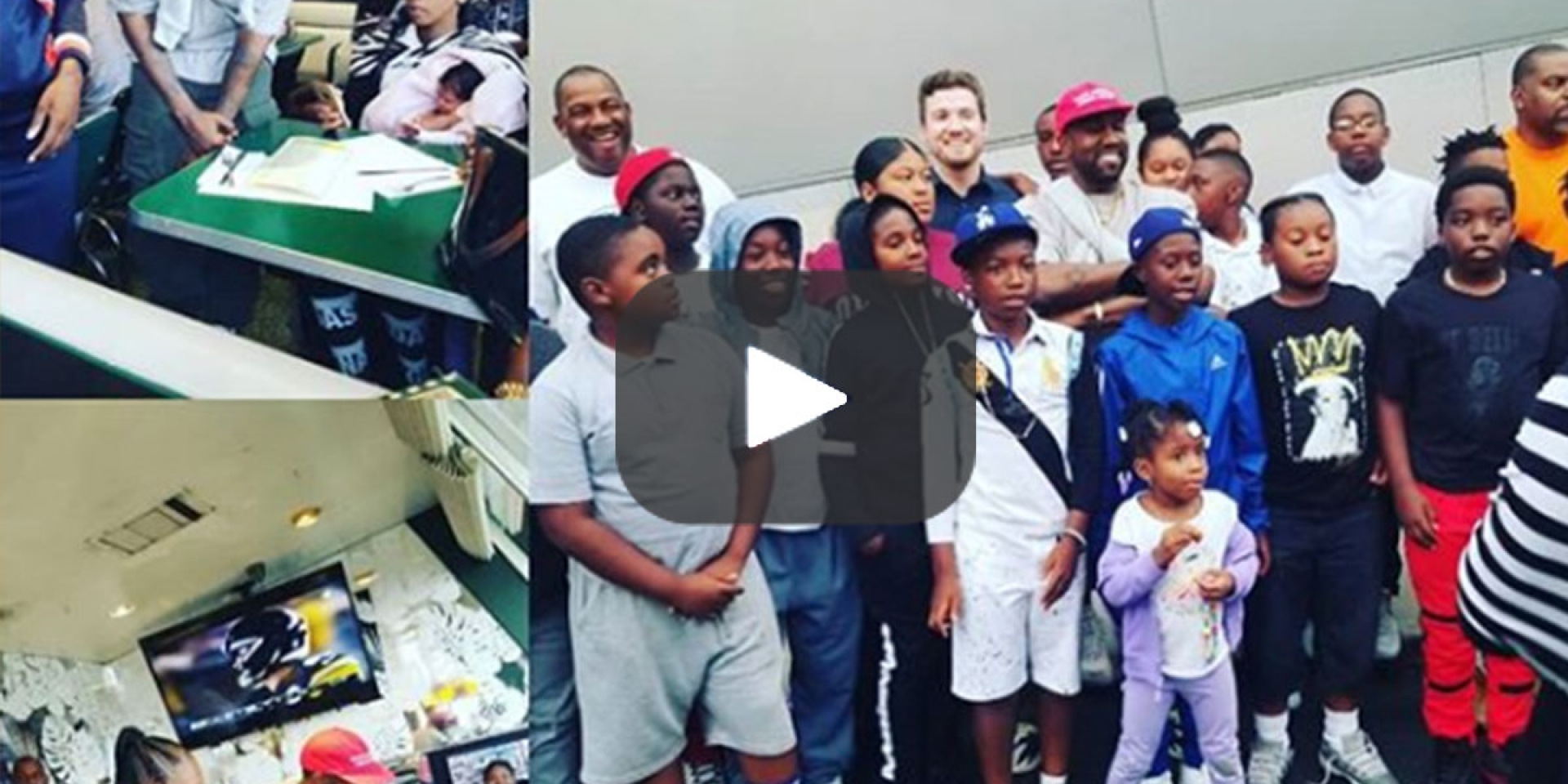 [WATCH] Kanye West Meets With The Crenshaw Rams and Big U